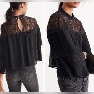 Elegant Black Lace Women's Top